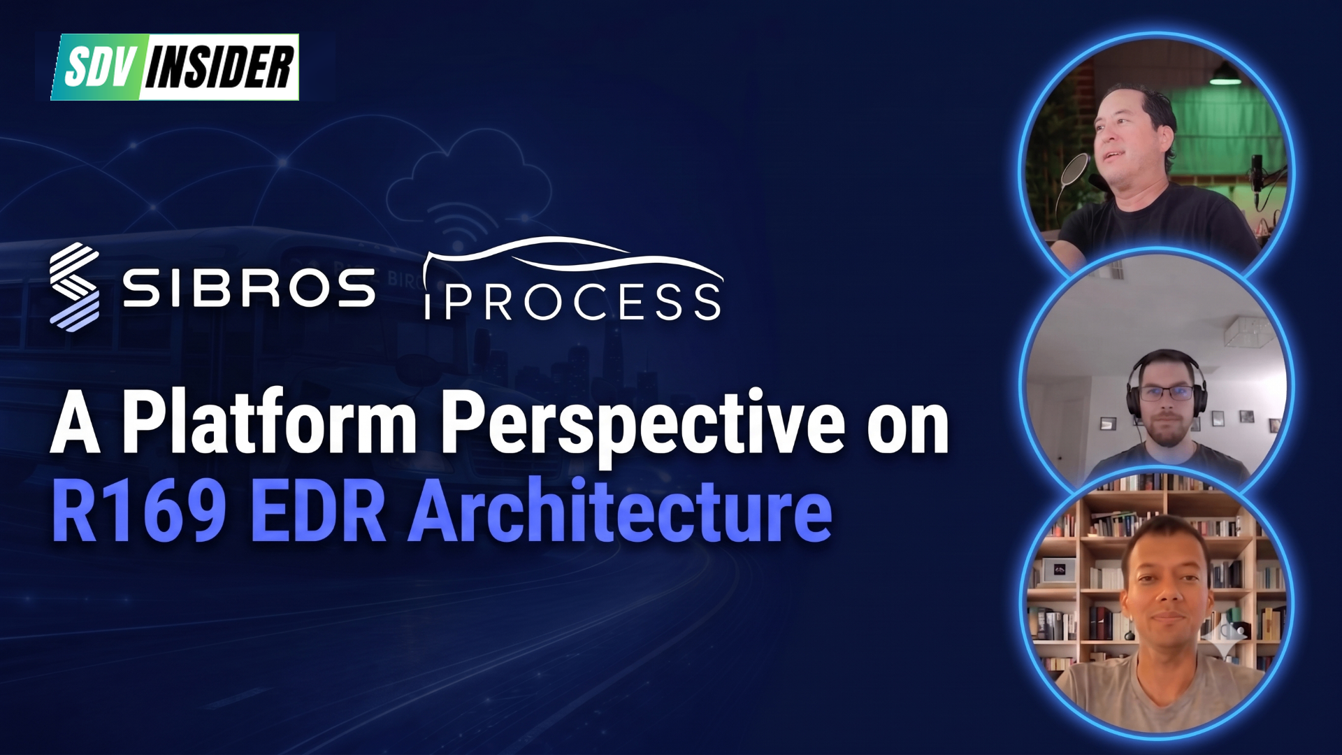 A Platform Perspective on R169 EDR Architecture